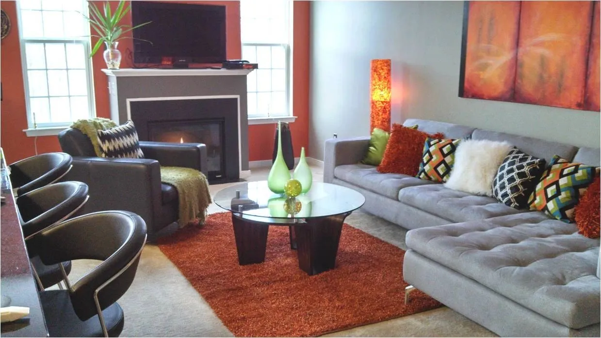 Completed renovation interior with warm wood and soft furnishings